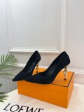 Hermes Leather women 9.5cm high heel shoes HG260820117
