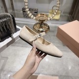 Miu Leather Miu women sandal shoes HG26082015