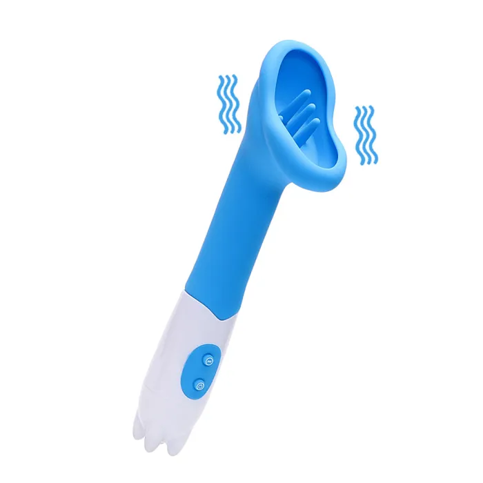 12 Speed Tongue Sucking Vibrator Nipple Massager