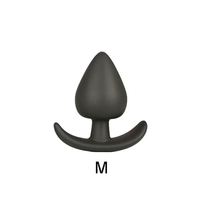 MALE GAY BLACK Silicone Butt Anal Plug