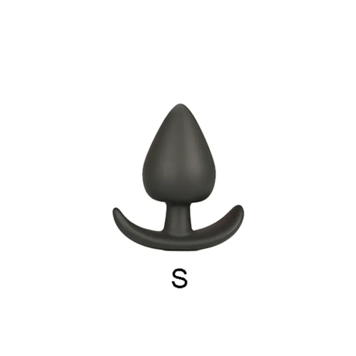 MALE GAY BLACK Silicone Butt Anal Plug