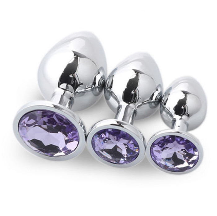 Anal Plugs Stainless Steel Metal Anal Butt Plug (L)
