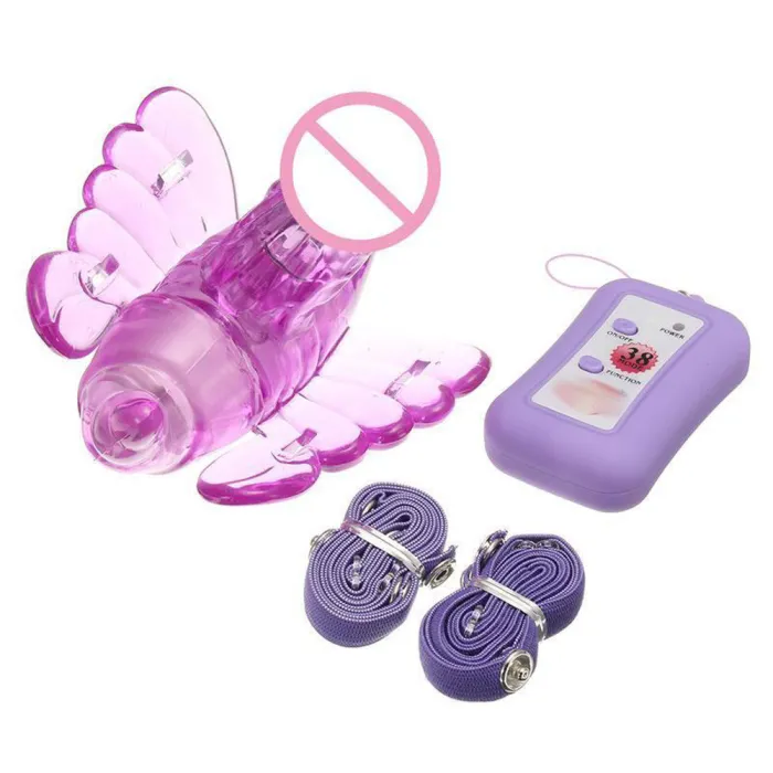 Wireless Remote Control Wearable Butterfly Vibrator Dildo