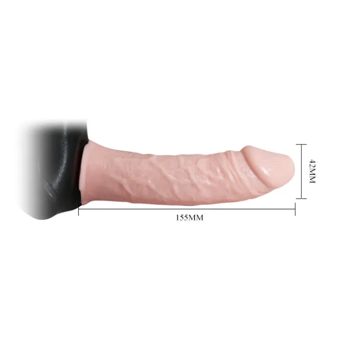 Vibrating Realistic Strap-on Dildo