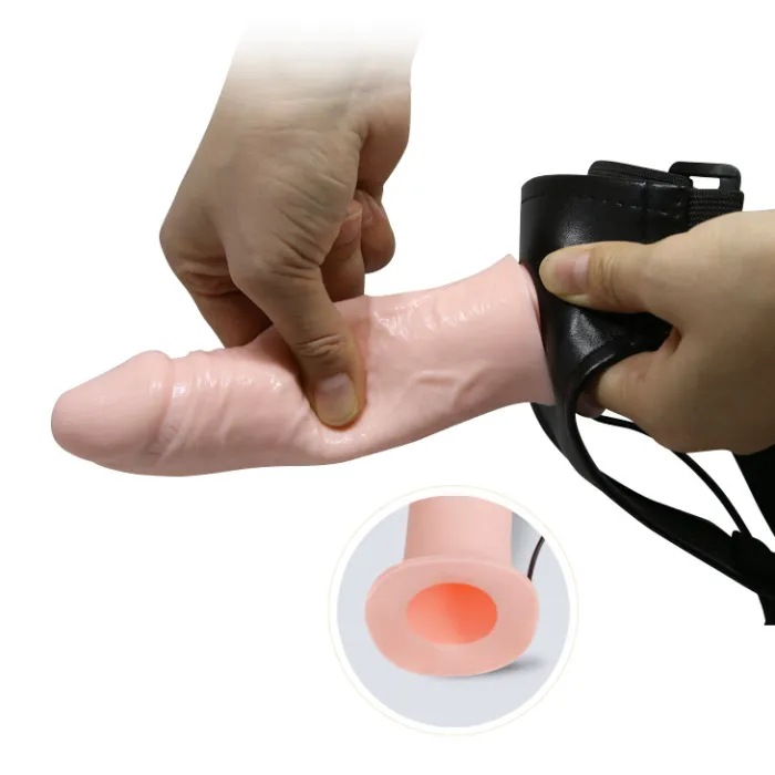 Vibrating Realistic Strap-on Dildo