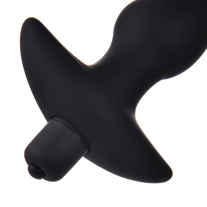 Silicone Vibrating Anal Butt Beads Plug