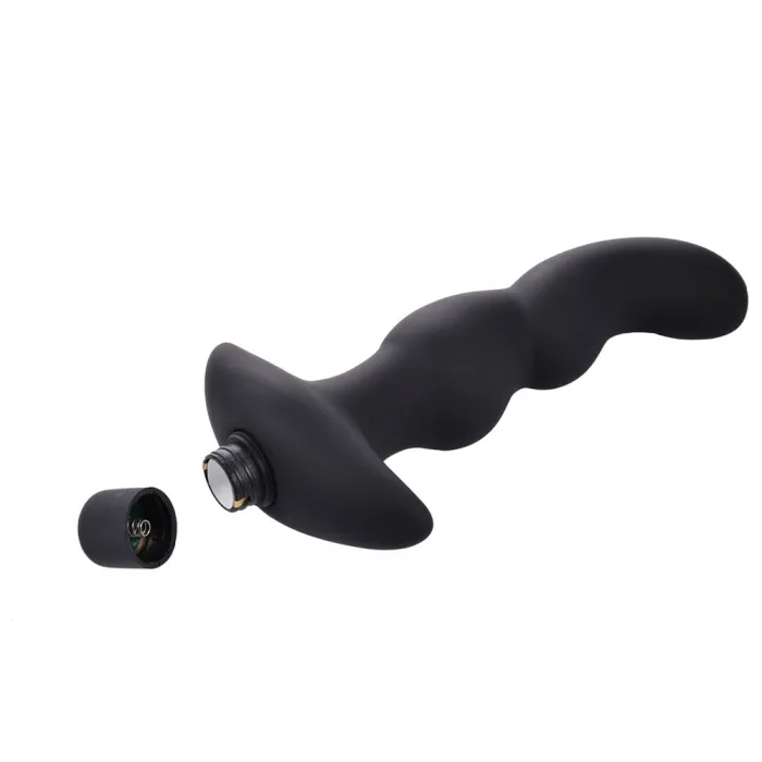 Silicone Vibrating Anal Butt Beads Plug