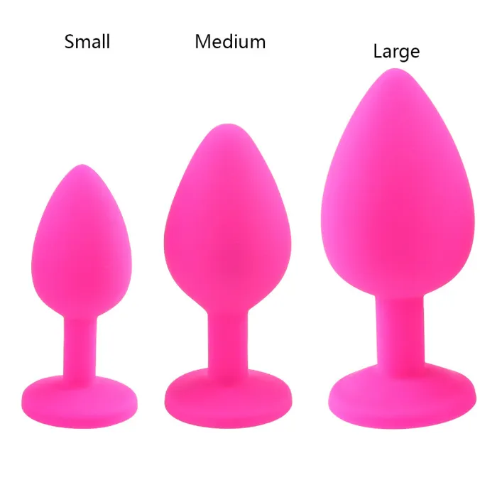 Jewelry Anal Plug Silicone Waterproof Training Kit