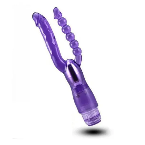 Vibrating Dual Penetration Double Dildo Anal Beads
