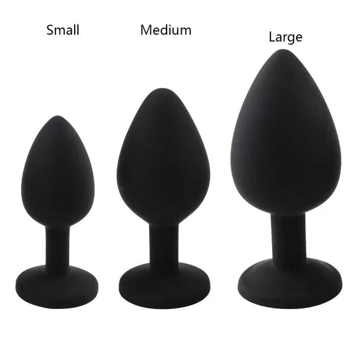 Jewelry Anal Plug Silicone Waterproof Training Kit