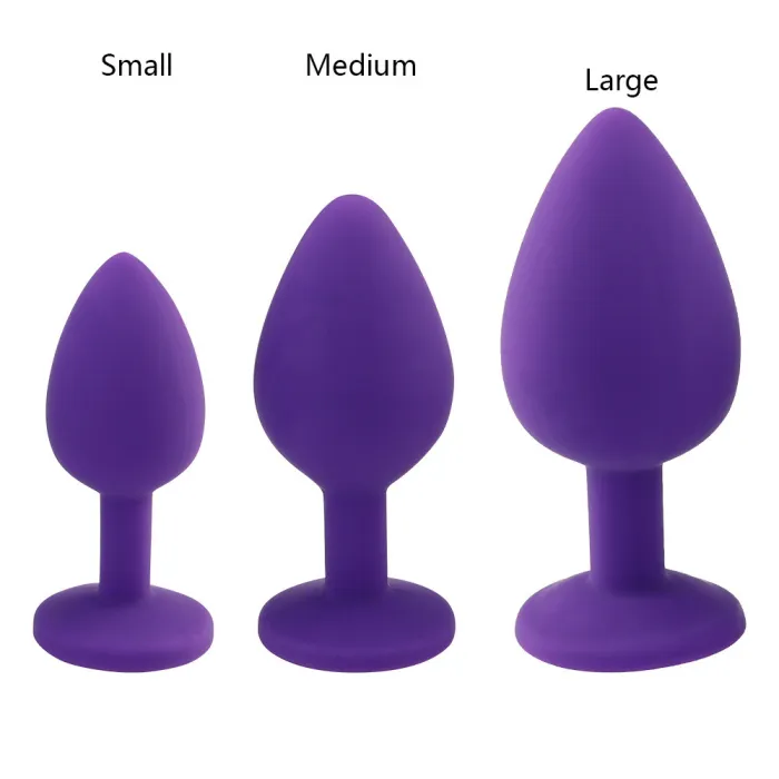 Jewelry Anal Plug Silicone Waterproof Training Kit