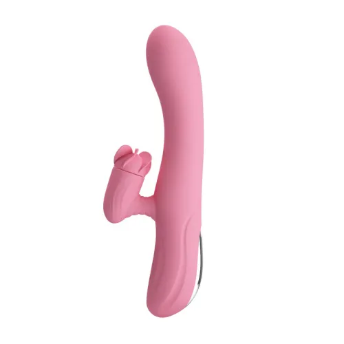 7 Speed Vibrating Silicone Vibrator In Pink