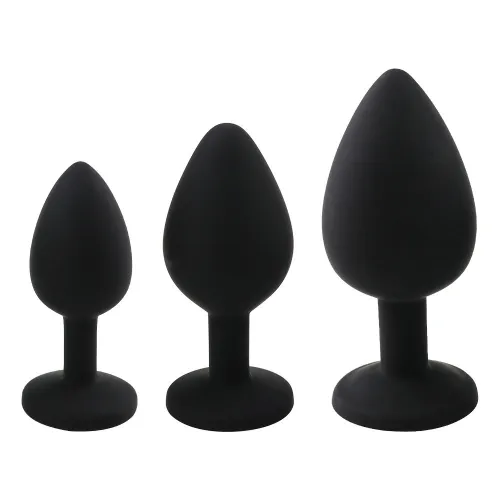 Jewelry Anal Plug Silicone Waterproof Training Kit