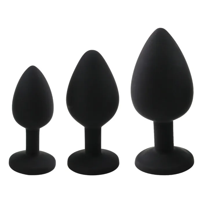 Jewelry Anal Plug Silicone Waterproof Training Kit