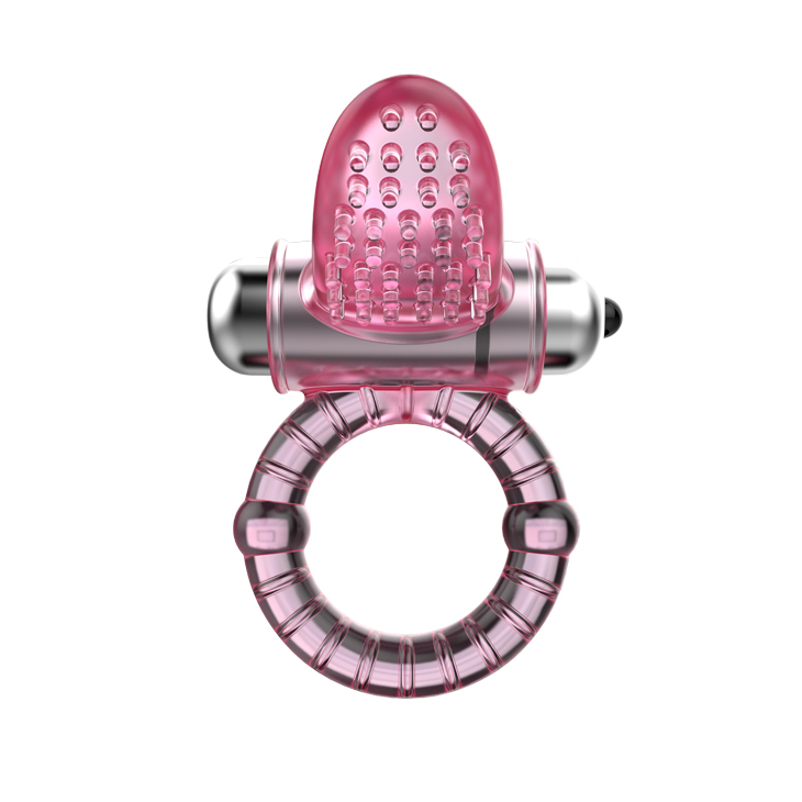 Vibrating Male Cock Ring In Pink