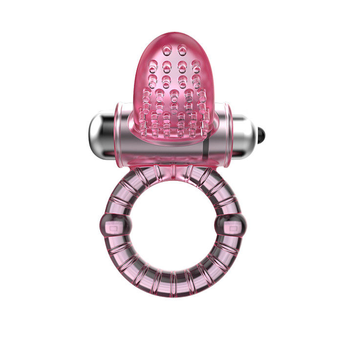 10 Speed Vibrating Male Cock Ring In Pink