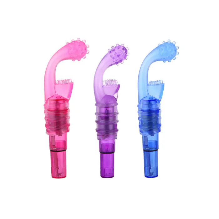 Unisex Finger Vibrator Rabbit Vibrating Dildo