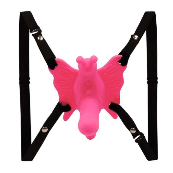 10 Speed Vibrations Butterfly Strap-on Dildo