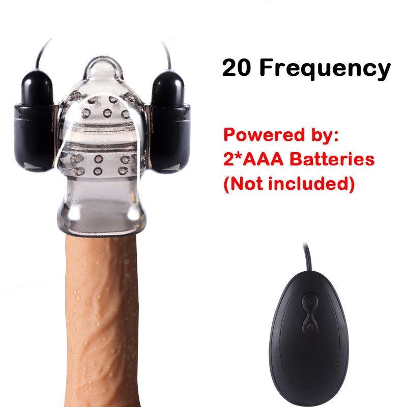 20 Speed Vibrator Delay Ejaculation Penis Cock Ring
