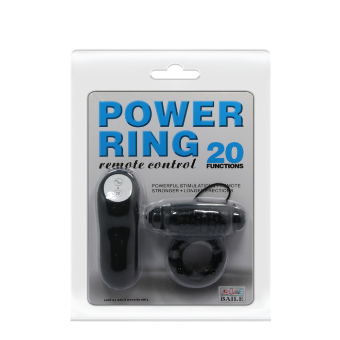 20 Speed Vibrating Cock Ring In Black
