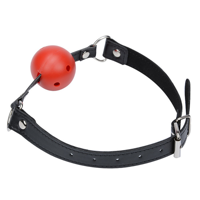 Adjustable PU Leather SM Game Unisex Mouth Ball Fetish Restraint Ball