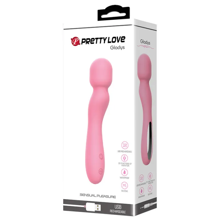 30 Speed USB Rechargeable Vibrator In Pink