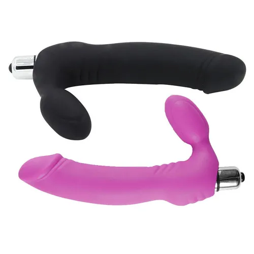 Strapless Strapon Dildo Anal Butt Plug Vibrator