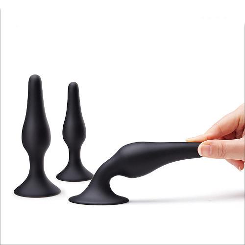 Silicone Suction Cup Anal Plug Butt Plug