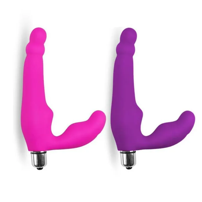Strapless Strapon Dildo Vibrator G-Spot Massager
