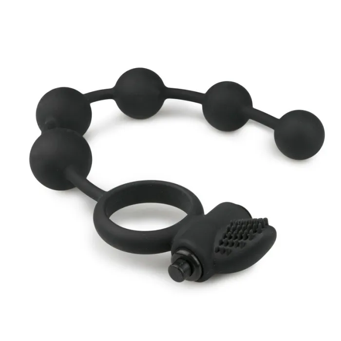 Tongue Cock Ring Plug Beads Vibrator