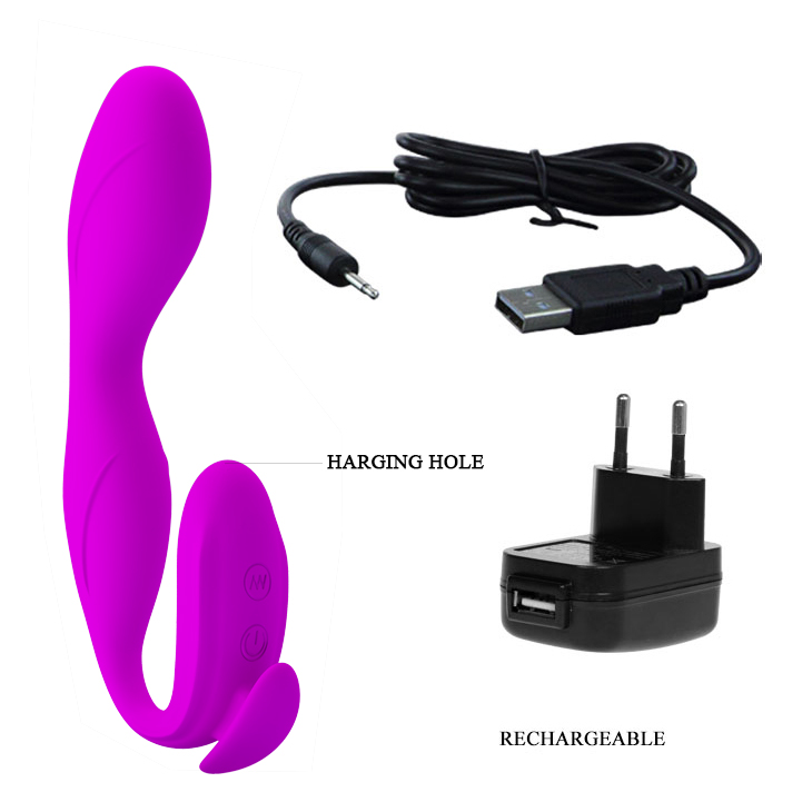 Purple USB Silicone Vibrator