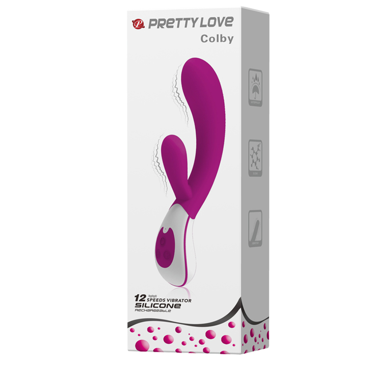 12 Speed USB Rechargeable Vibrator In Purple