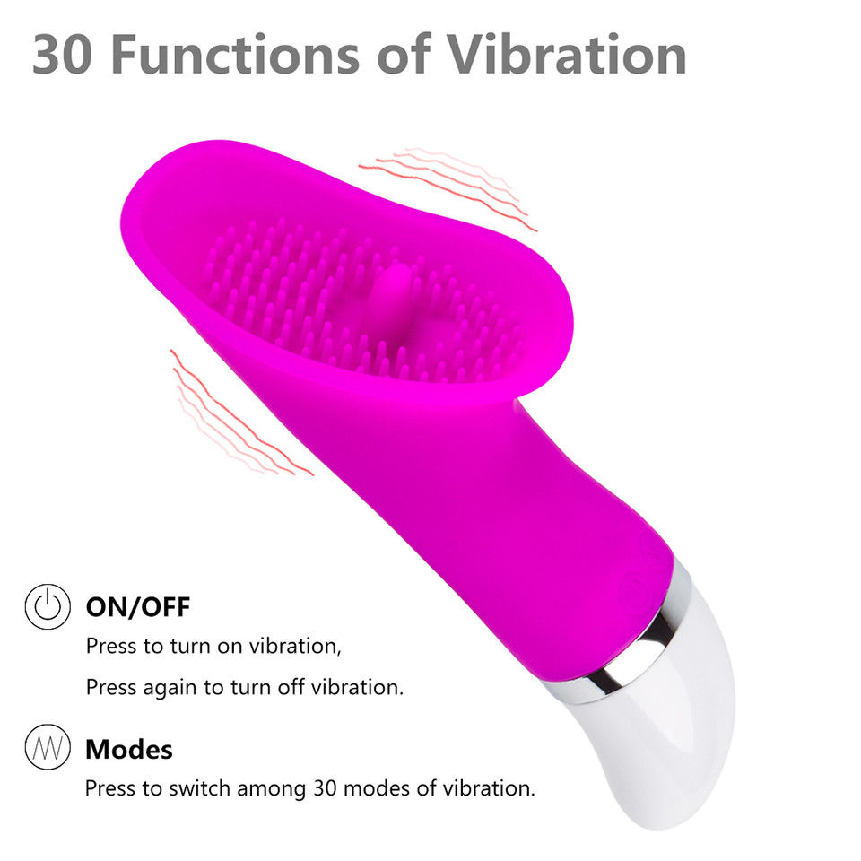30 Modes Tongue Vibrator Clitoris Stimulator Vibrating Dildo