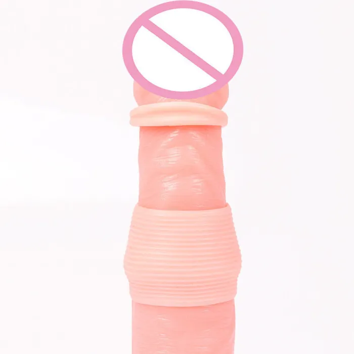 Delay Ejaculation Foreskin Flexible Penis Ring Glans Block