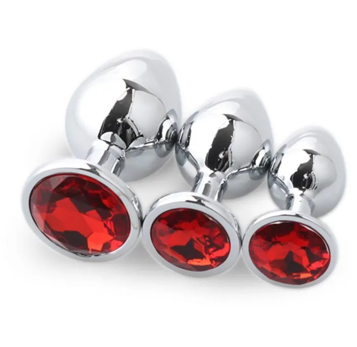 3pcs Diamond Butt Plug Anal Plug (Round Shape)