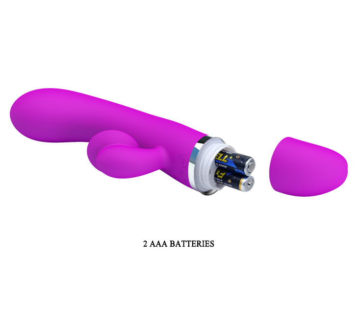 30 Speed Silicone Rabbit Vibrator powered by batteries