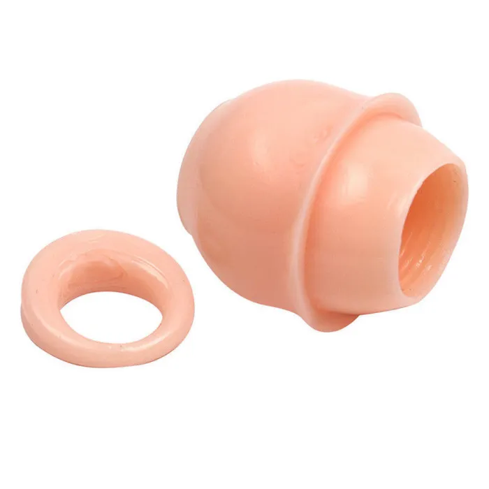 Delay Ejaculation Foreskin Flexible Penis Ring Glans Block