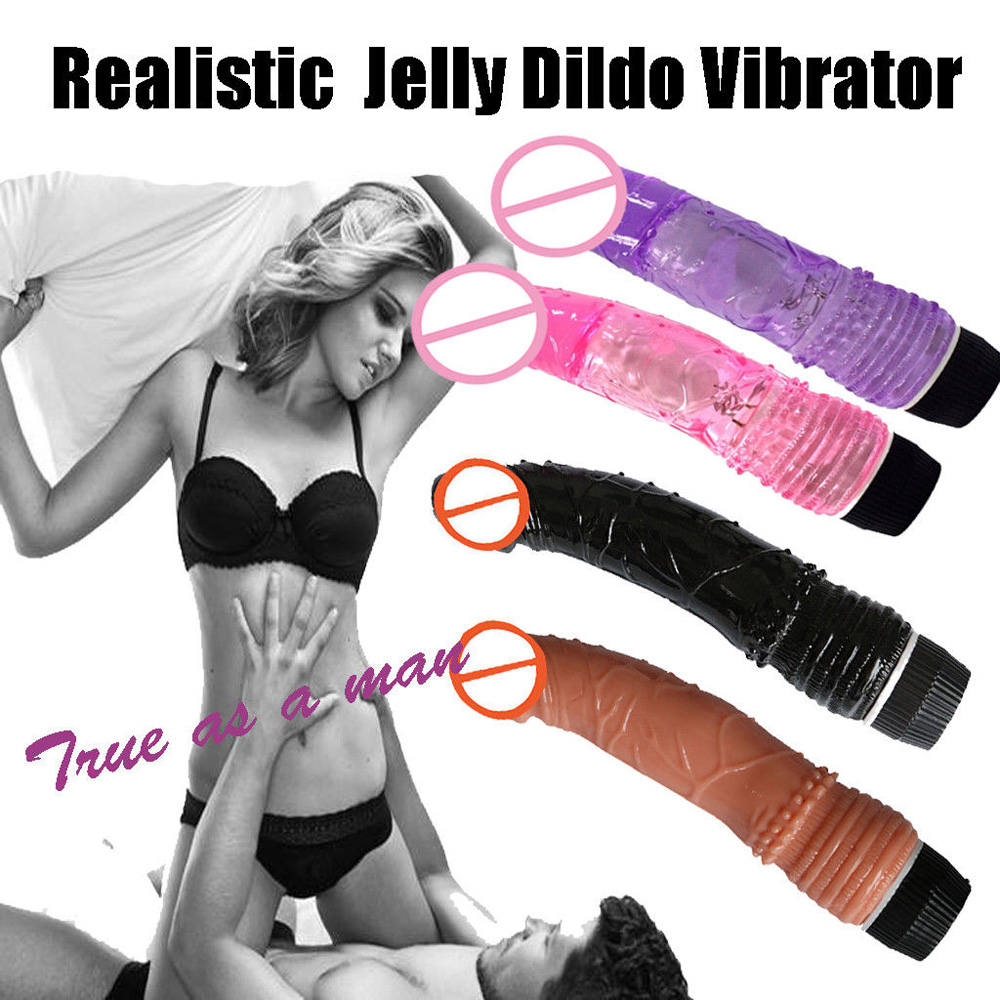Realistic Soft Jelly Dildo G spot Vibrator