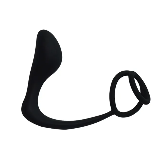 Penis Ring Anal Plug Combo Prostate Massager Anal