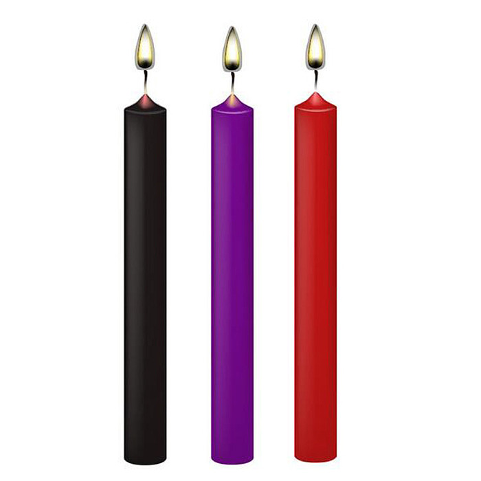 Colorful Party Candles In 3pcs/Pack