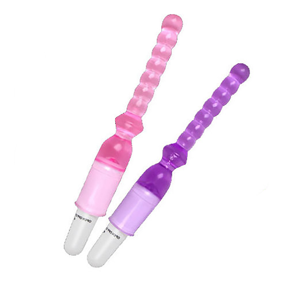 Butt Plug Anal Beads Vibrator_pink and purple
