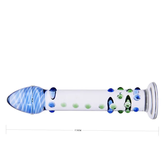 G-Spot Glass Large  Dildo Butt Plug