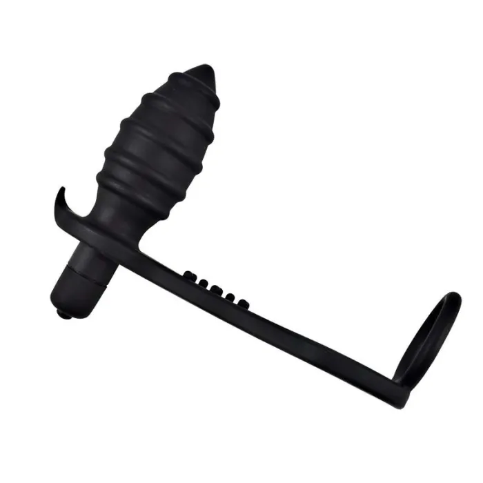G-spot Prostate Massage Butt Plug Cock Ring