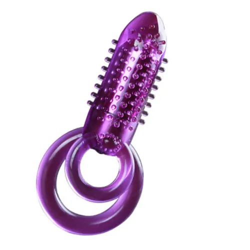 Dual Cock Ring Vibrator Vibrating Penis Ring