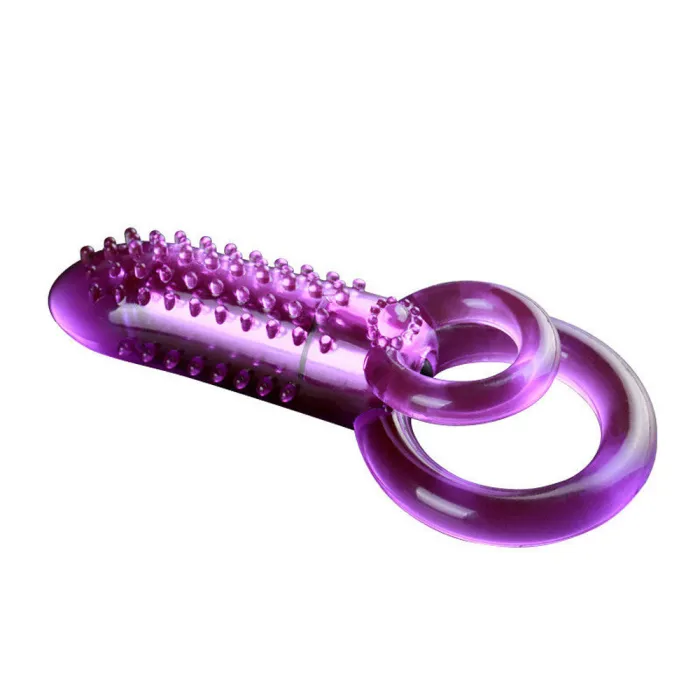 Dual Cock Ring Vibrator Vibrating Penis Ring