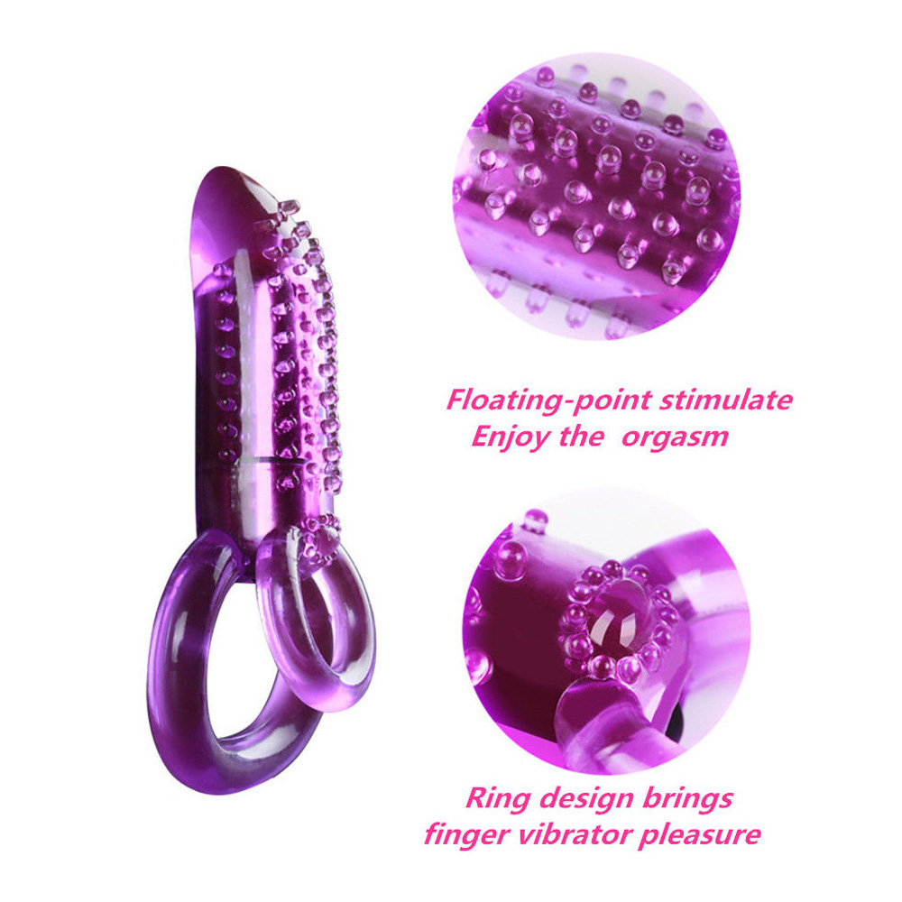 Purple Vibrating Penis Ring