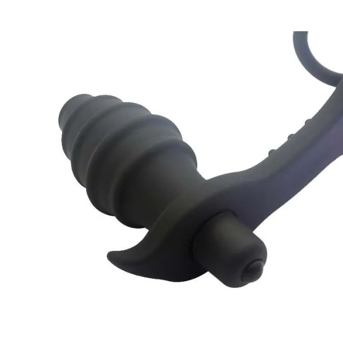 G-spot Prostate Massage Butt Plug Cock Ring