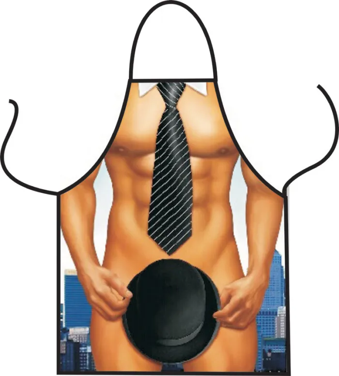 Muscular Man Apron Personality Couple Apron