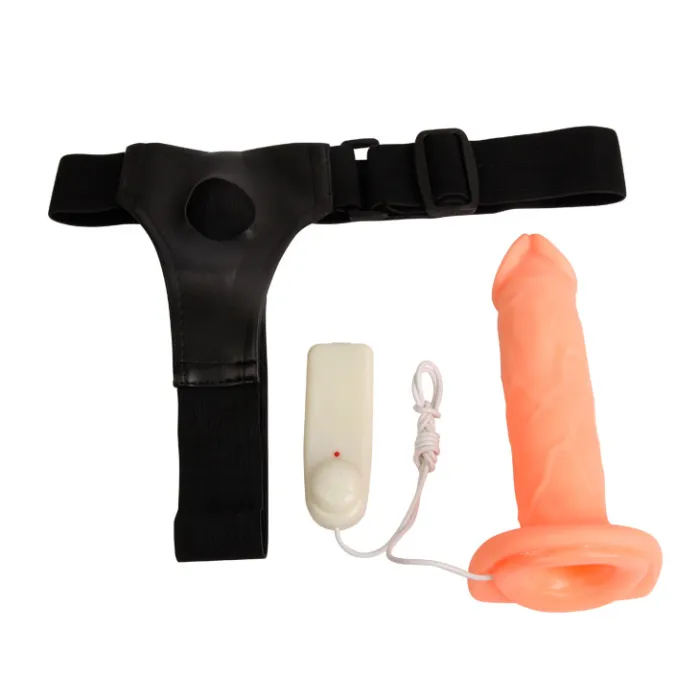 Multi-speed Vibrating Strap-On Dildo