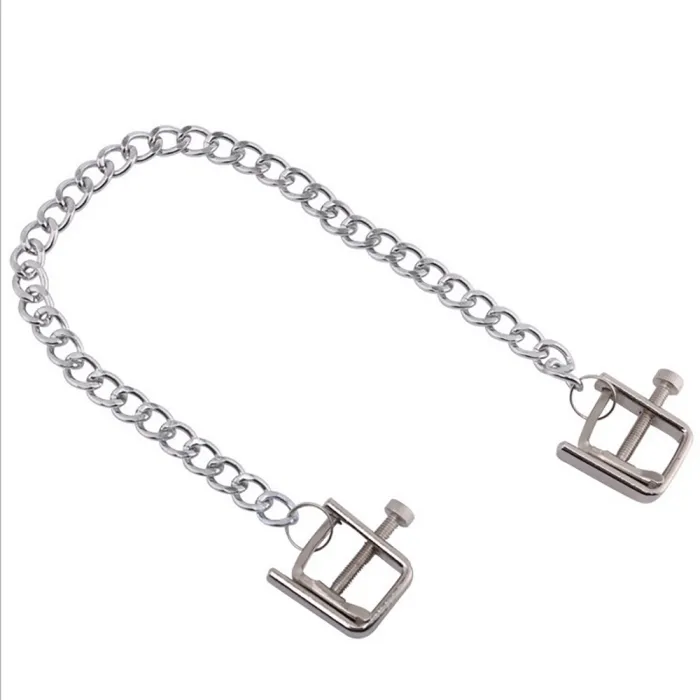 Metal Chain Nipple Clamps Stimulation Labia Clips